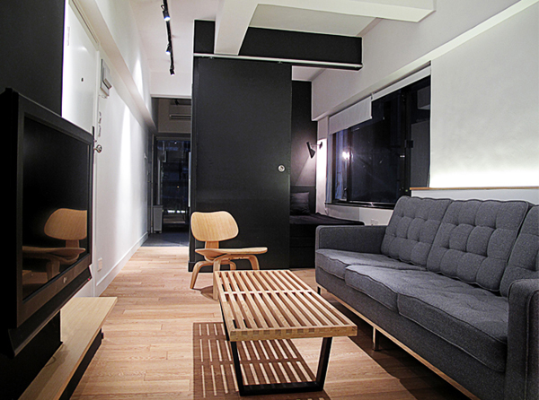 香港35平方米現代風(fēng)格公寓改造效果圖