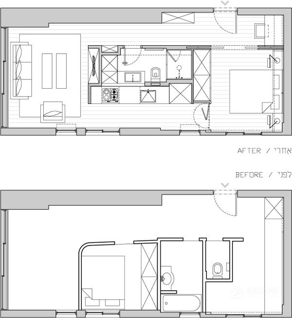 40平米單身公寓改造效果圖