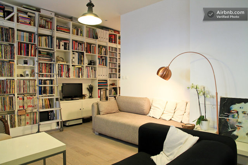 让人随时想看书的巴黎公寓装修效果图
