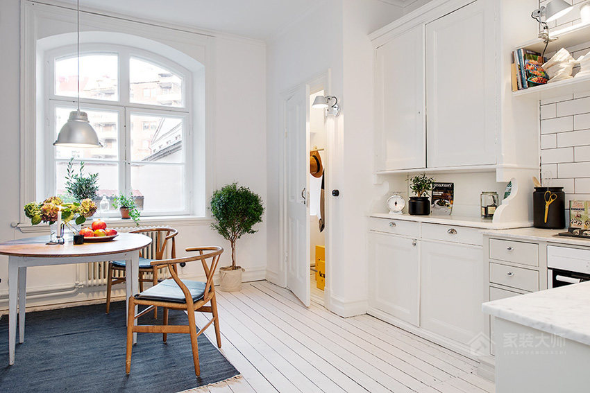 瑞典13坪格紋精品風(fēng)公寓裝修效果圖
