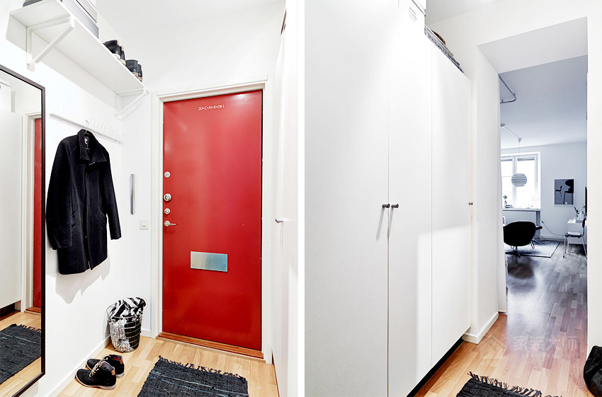 瑞典10坪租屋輕布置公寓裝修效果圖