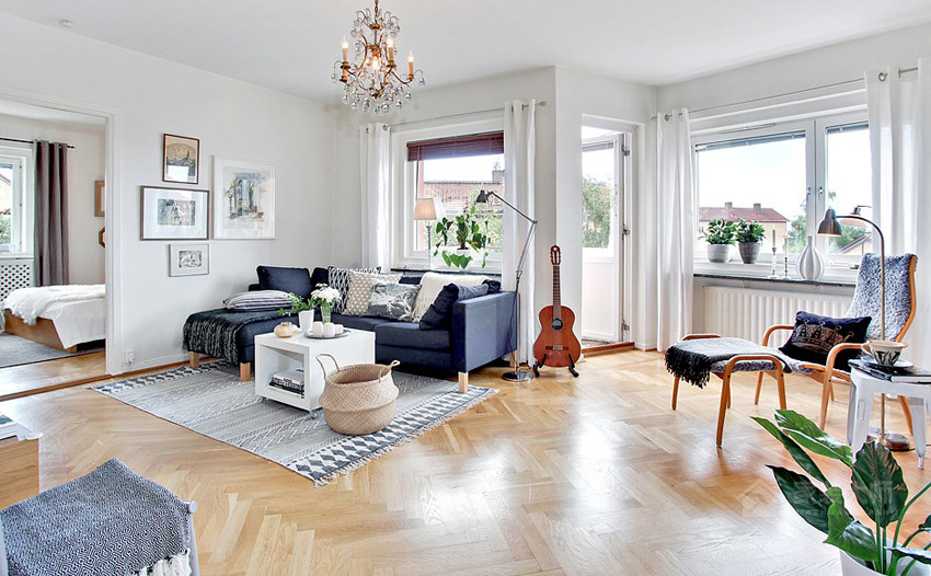 瑞典20 坪小家庭公寓装修效果图