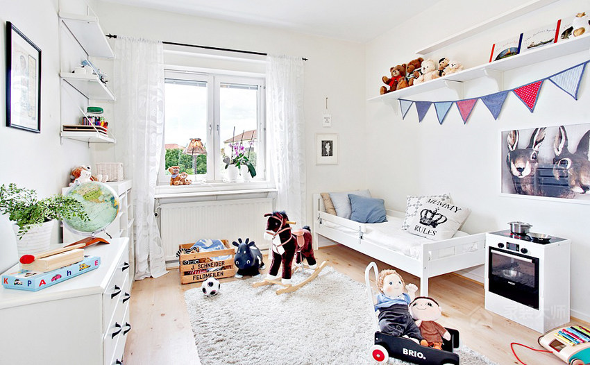瑞典20 坪小家庭公寓装修效果图