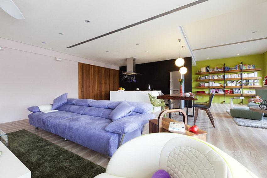 客厅现代布艺沙发效果图