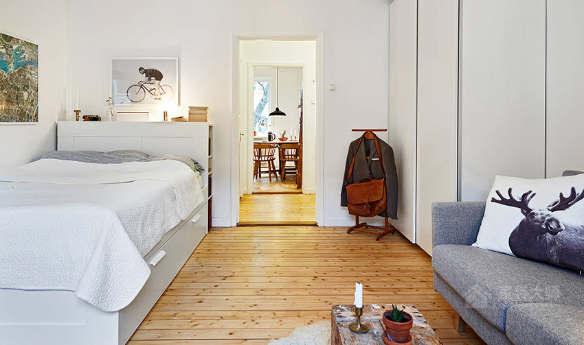 瑞典 11 坪北歐復古公寓裝修效果圖