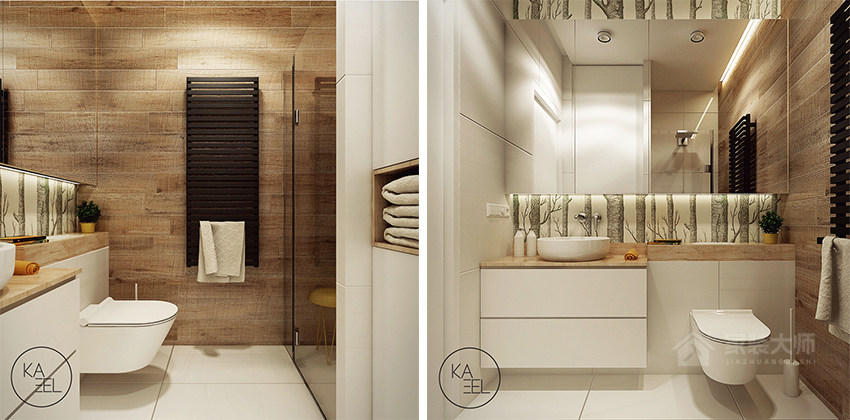 現代簡約衛生間白色浴室柜圖片