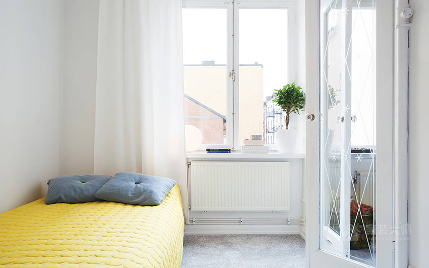 瑞典19 坪粉色系北歐風(fēng)公寓裝修效果圖