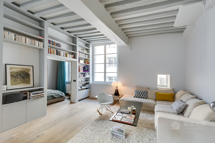 巴黎15 坪现代简约公寓装修效果图
