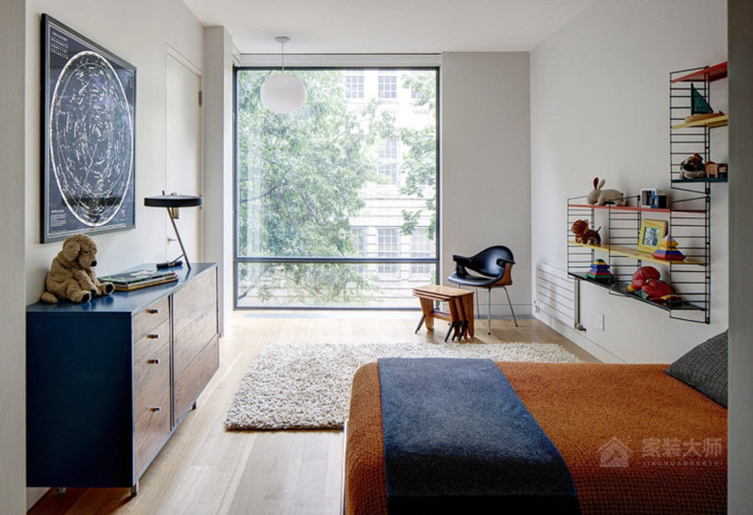 纽约现代开放式公寓装修效果图