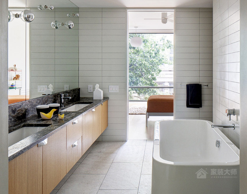 現代簡約時尚衛生間實木浴室柜圖片