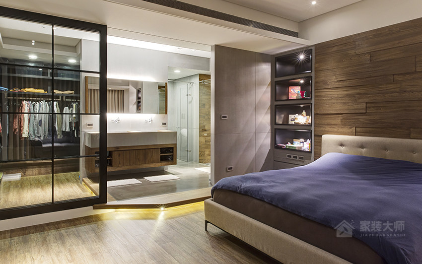 現代臥室歐式雙人床圖片