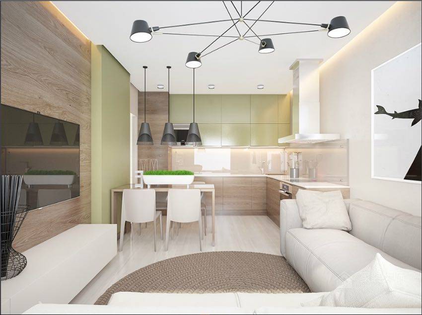 烏克蘭清新現代風(fēng)公寓裝修效果圖