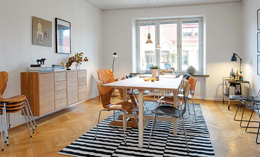 瑞典27坪优雅时尚北欧风公寓装修效果图