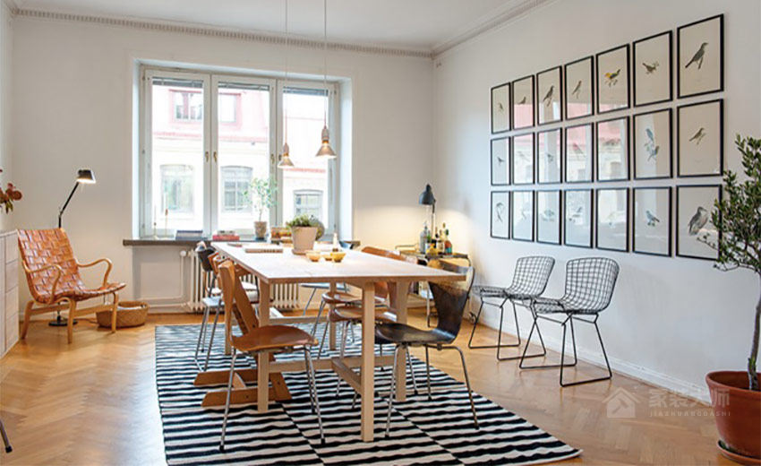 瑞典27坪优雅时尚北欧风公寓装修效果图