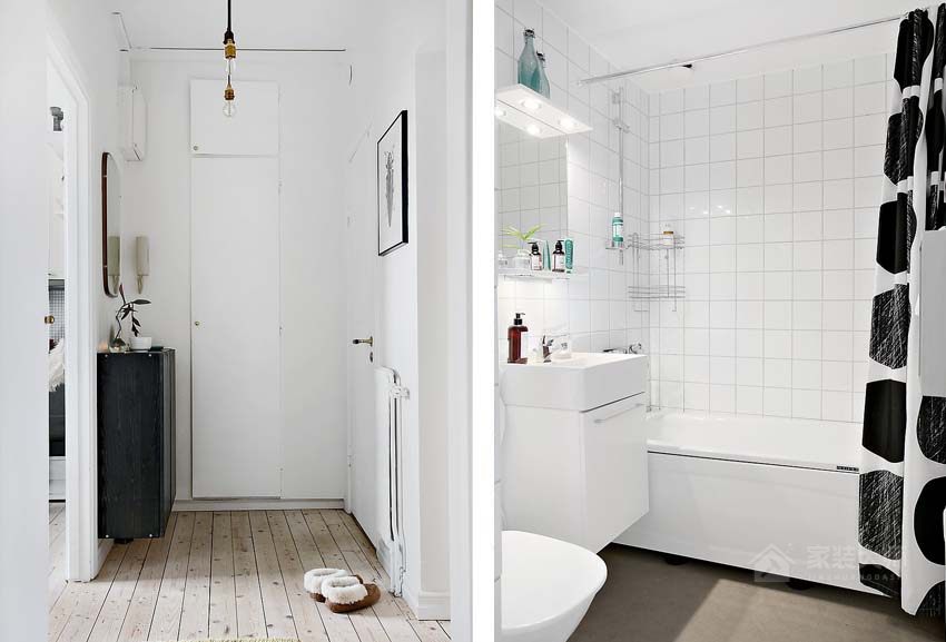 瑞典10坪清新北歐風(fēng)公寓裝修效果圖