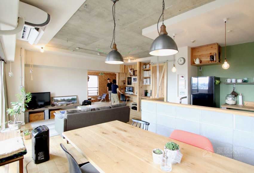 日本自然感公寓改造裝修效果圖
