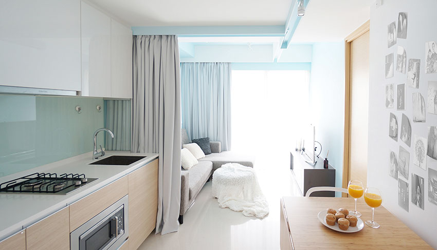 新加坡软隔间小公寓装修效果图