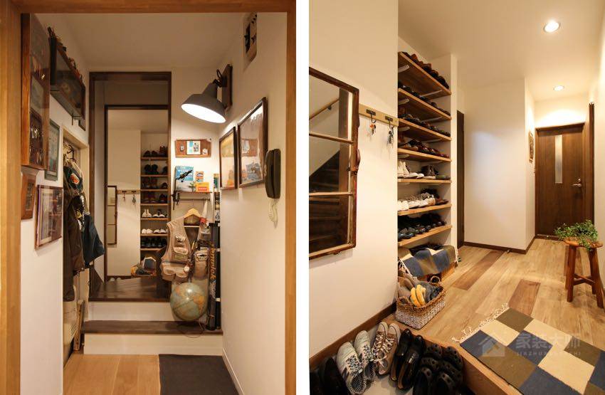 日本复古风故事感公寓改造装修效果图