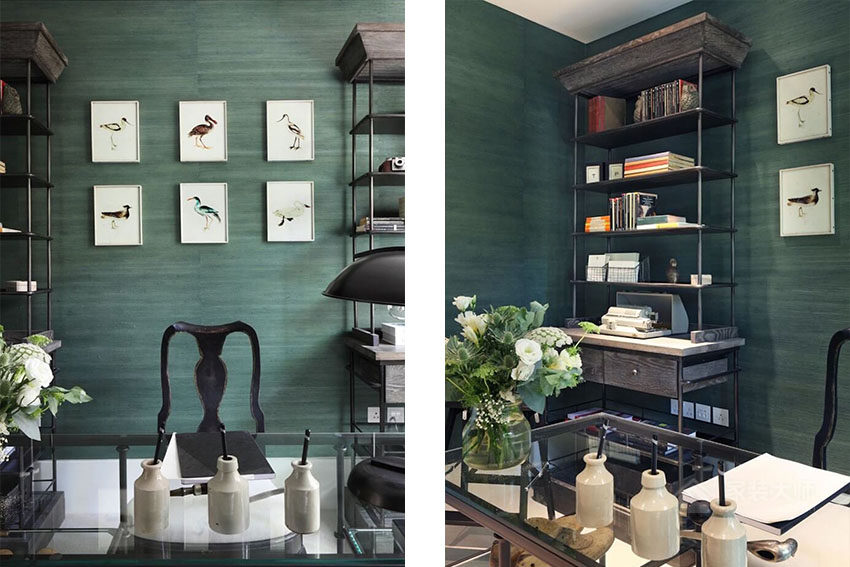 伦敦低彩度复古配色的优雅公寓装修效果图