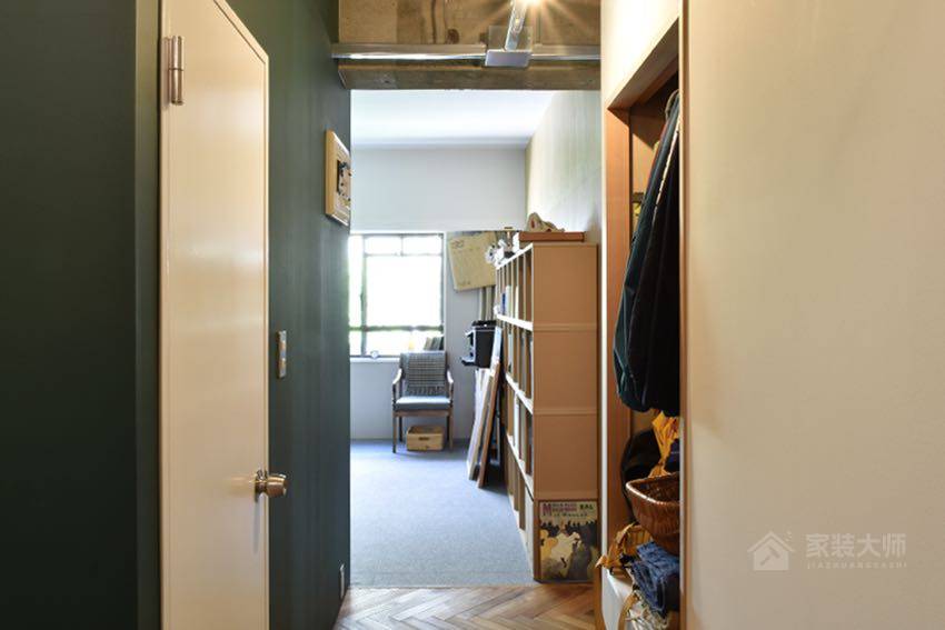 日本人字型地板復古公寓改造裝修效果圖