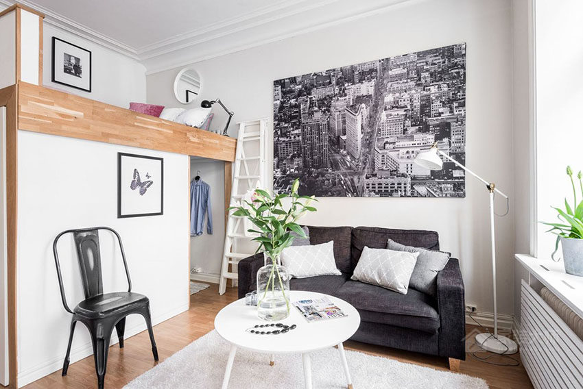 瑞典9坪超乎想像大公寓装修效果图