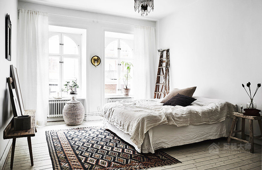 瑞典20 坪明亮系白色公寓裝修效果圖