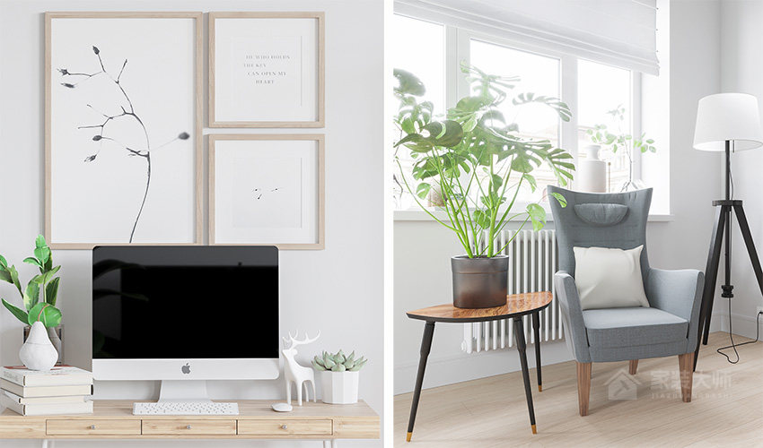 波兰IKEA 家具形塑白色北欧光宅装修效果图