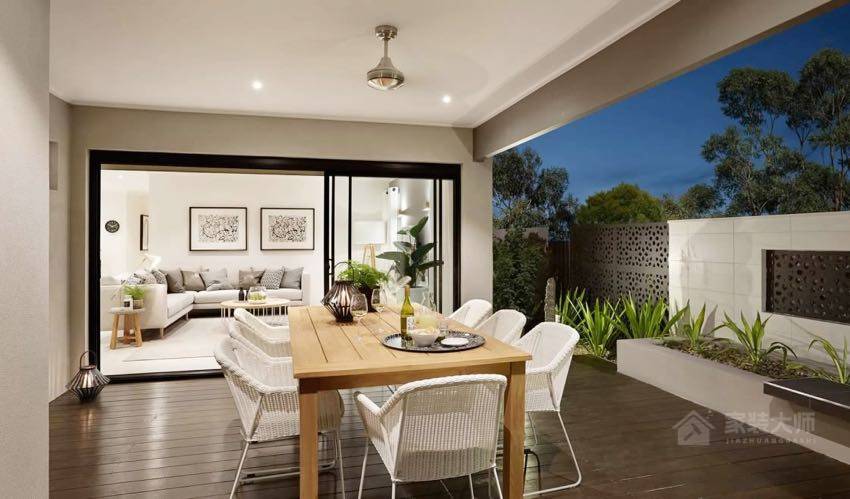 澳洲现代风大地色系暖感住宅装修效果图
