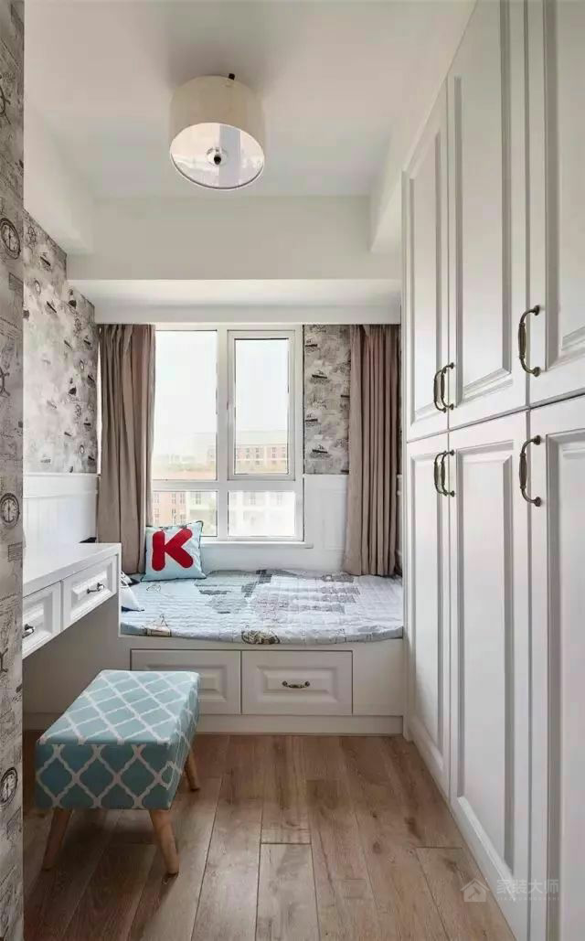 樂(lè )尚城現代小美式三室一廳家裝效果圖