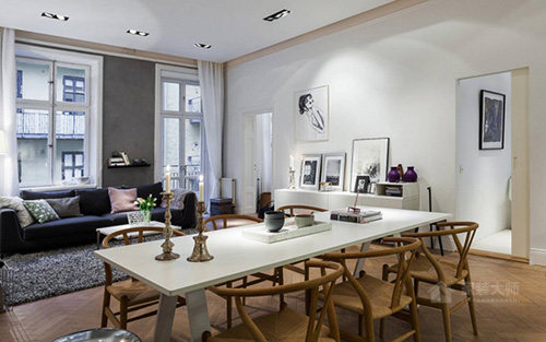 优雅而和谐 瑞典舒适当代公寓设计