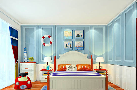 這樣的兒童房照片墻設計，能夠提高小孩的審美觀