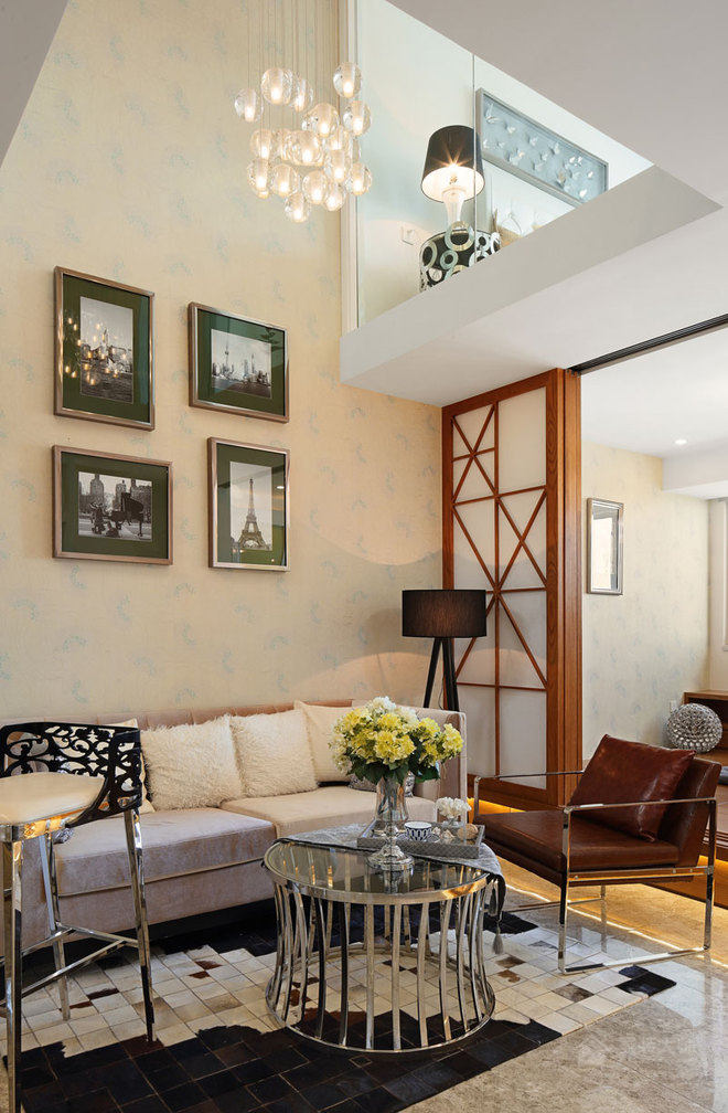 紫韵公寓现代简约风格二居装修效果图