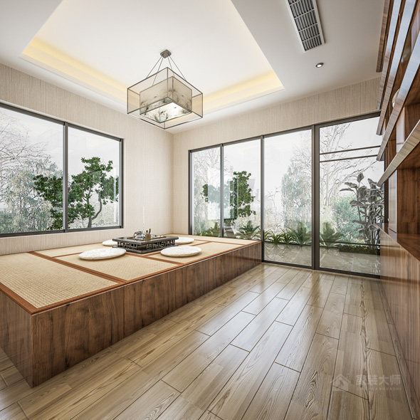 雅居乐滨江国际现代简约风格复式家装效果图