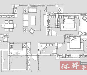 135㎡北歐混搭風(fēng)，文藝女神的清新生活裝修效果圖