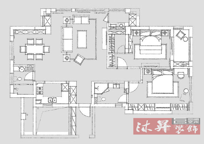 135㎡北歐混搭風(fēng)，文藝女神的清新生活裝修效果圖