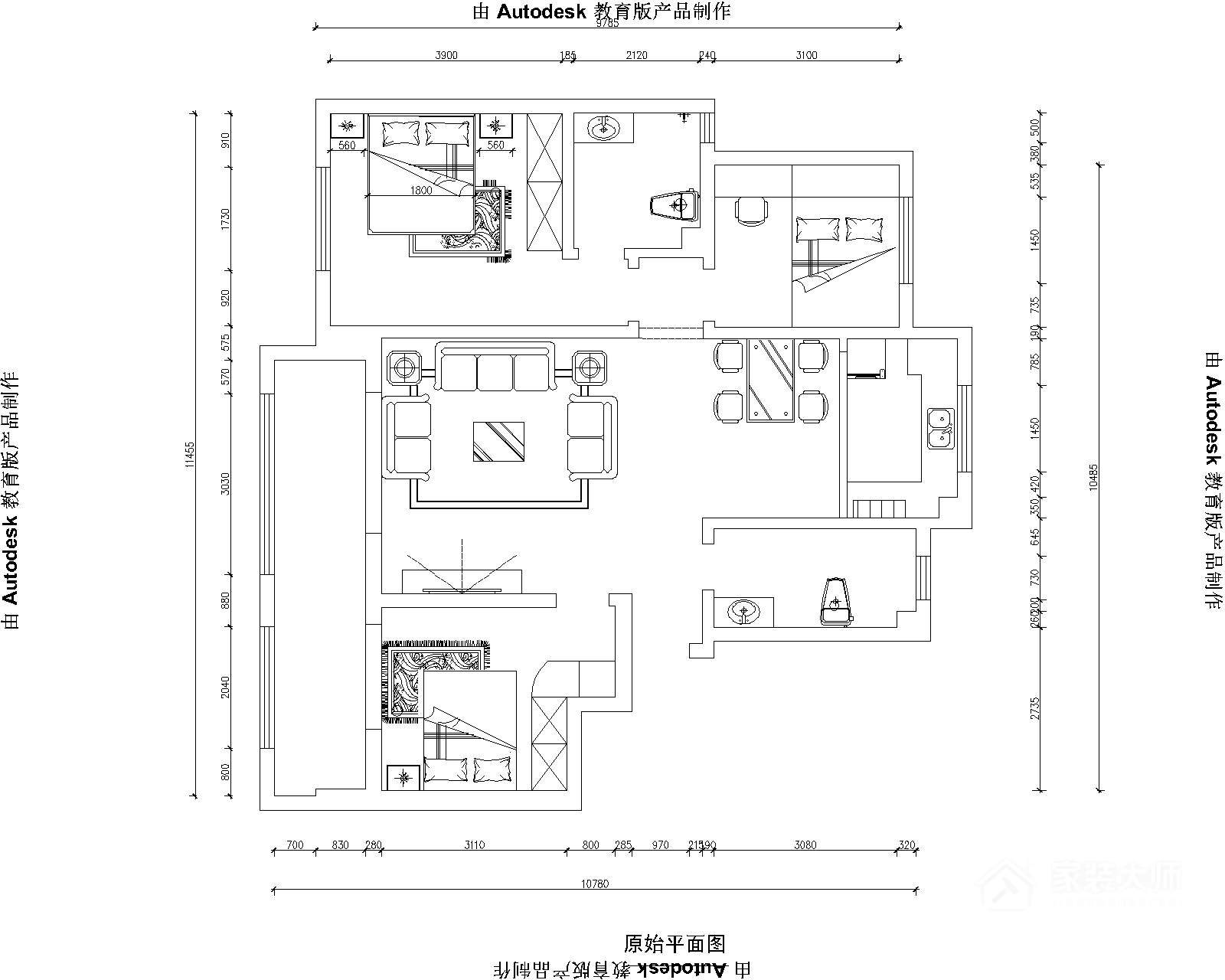 嘉福麗苑118平歐式風(fēng)格12.8萬(wàn)