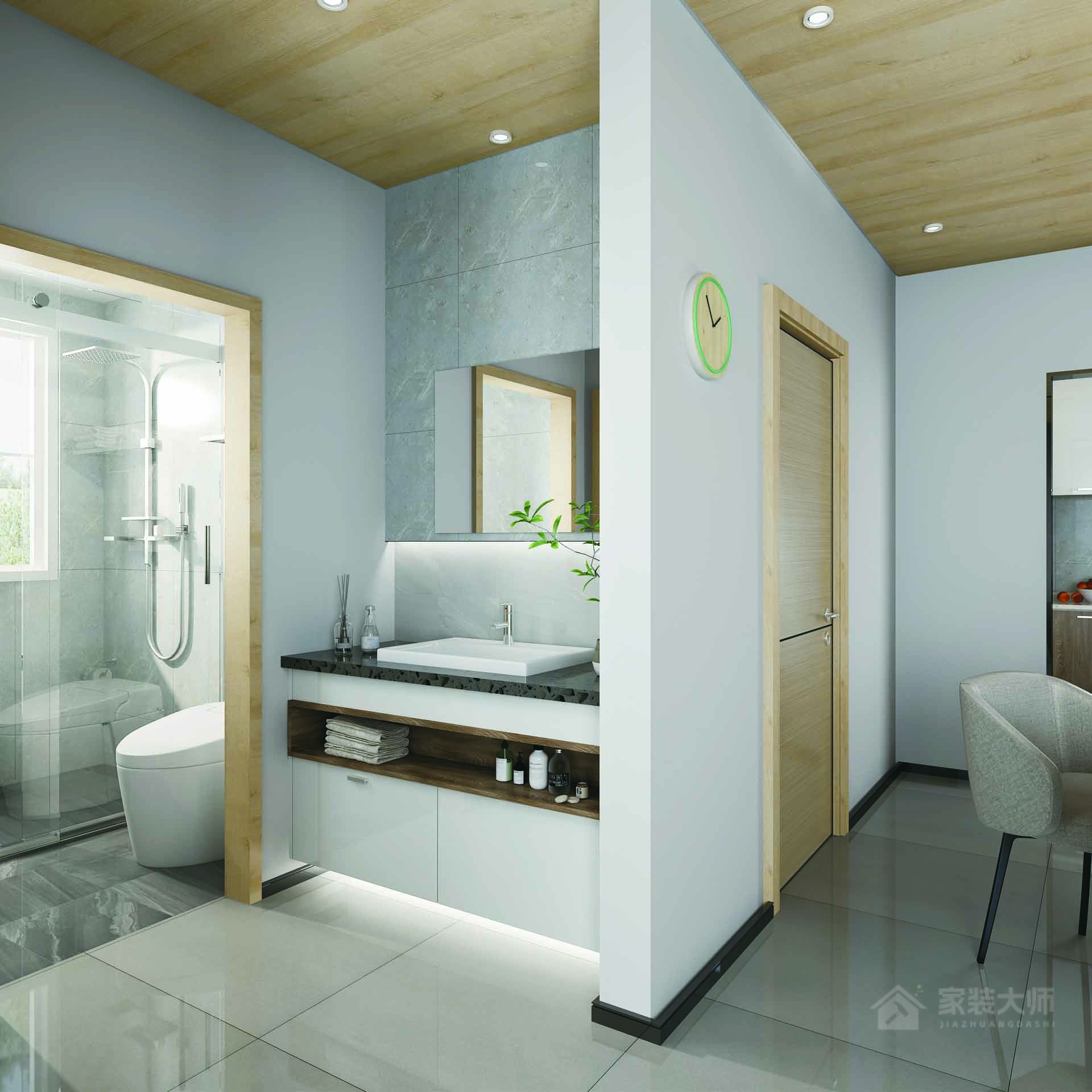金陵湾—三室两厅两卫现代简约装修效果图