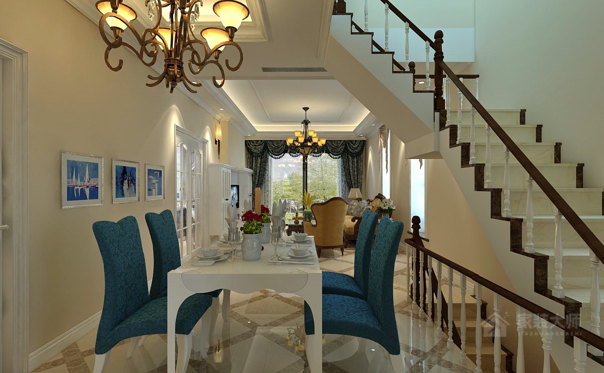 K2海棠灣復式美式家裝效果圖