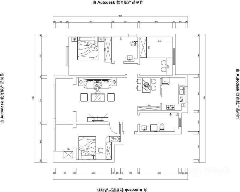 嘉福丽苑103平北欧大包9万