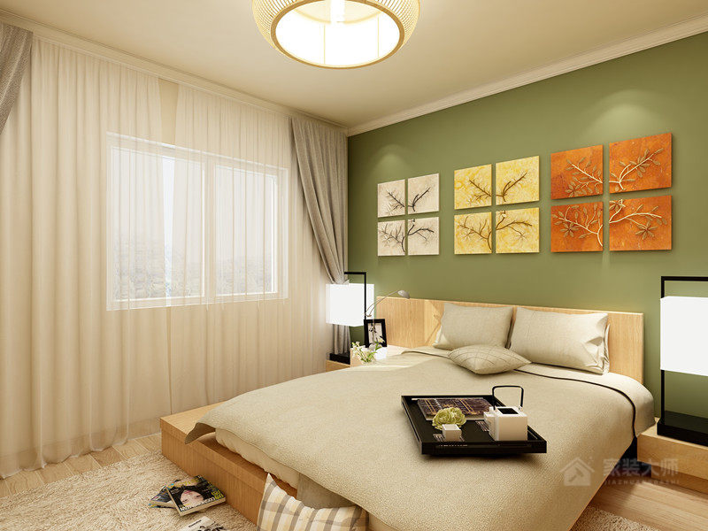 韩式清新卧室白色布艺窗帘图片