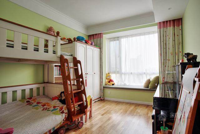 美式兒童房高低雙人床圖片