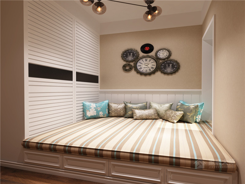 现代风格卧室双人床展示图