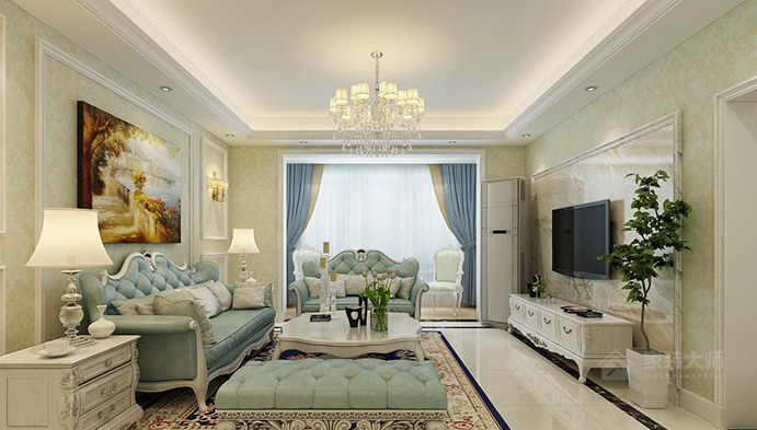 美式风格客厅精致沙发图片