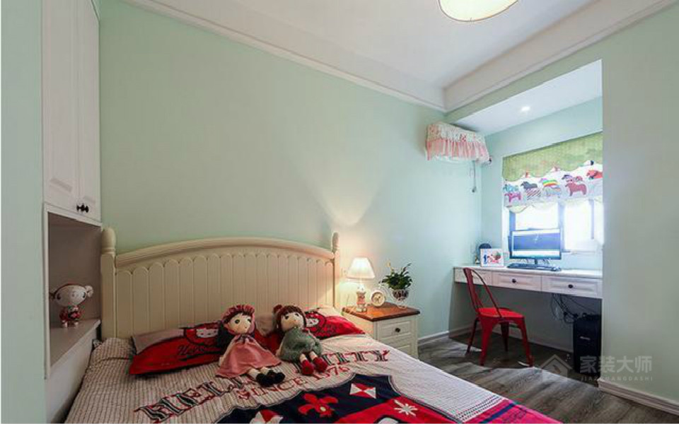 美式风格儿童房儿童床图片