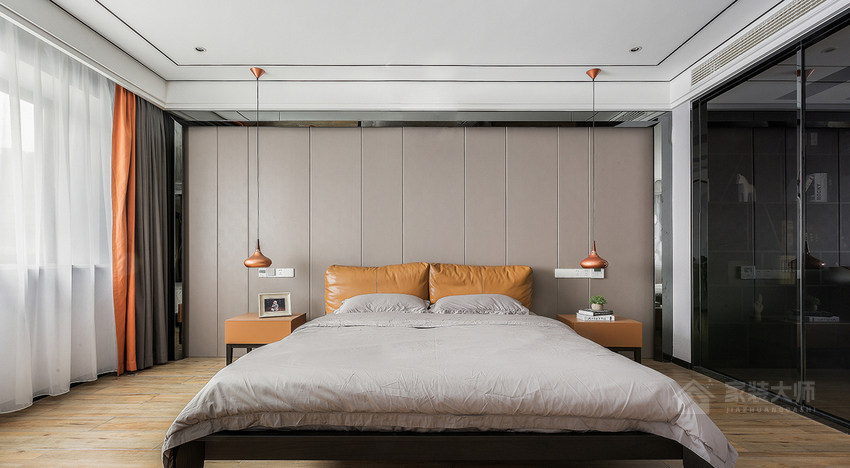 现代简约卧室双人床图片