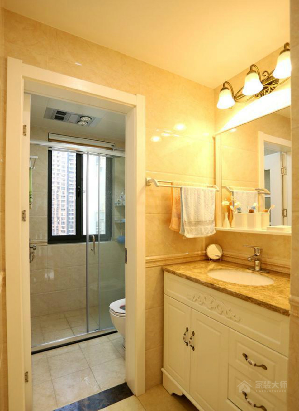卫生间大理石浴室柜台面图片
