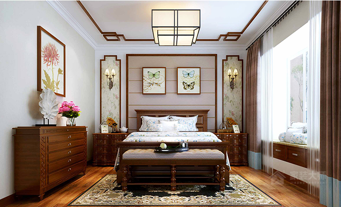 中式风卧室吊灯图片