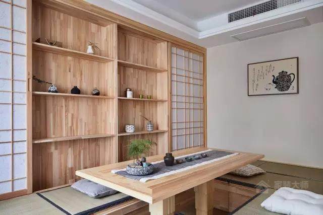 135㎡日式新居，电视墙做隐形门，藏得可真漂亮！