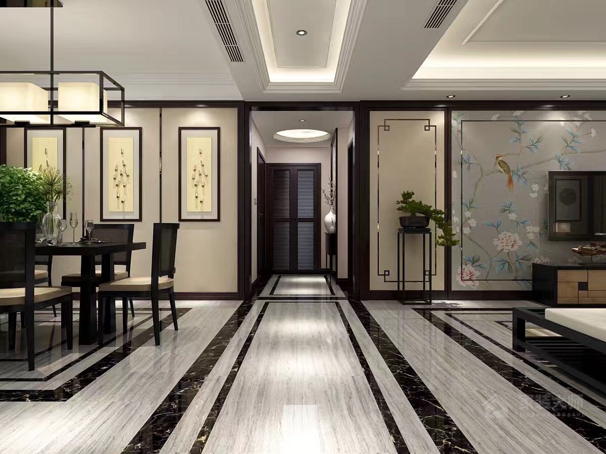 首創(chuàng  )國際城三居室165平米新中式