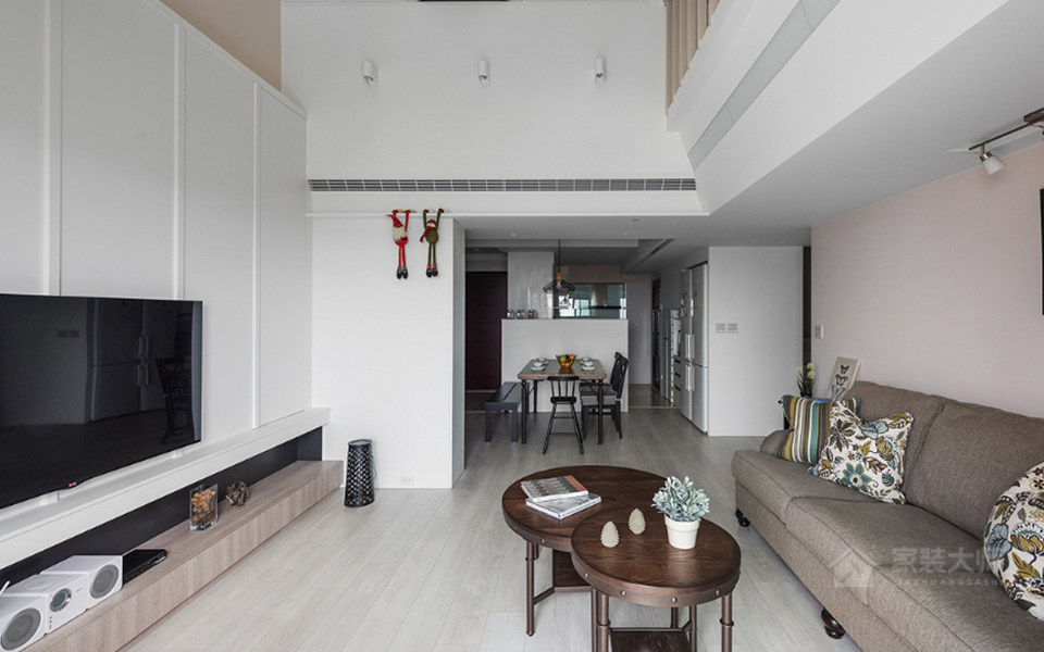 阿奎利亚76平米复式三居室北欧风格装修效果图